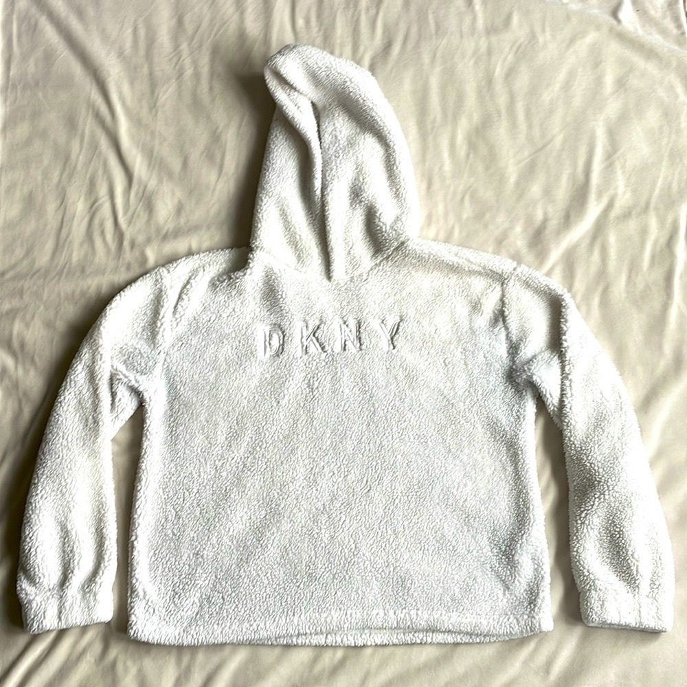 DKNY Sport White Sherpa Sweater